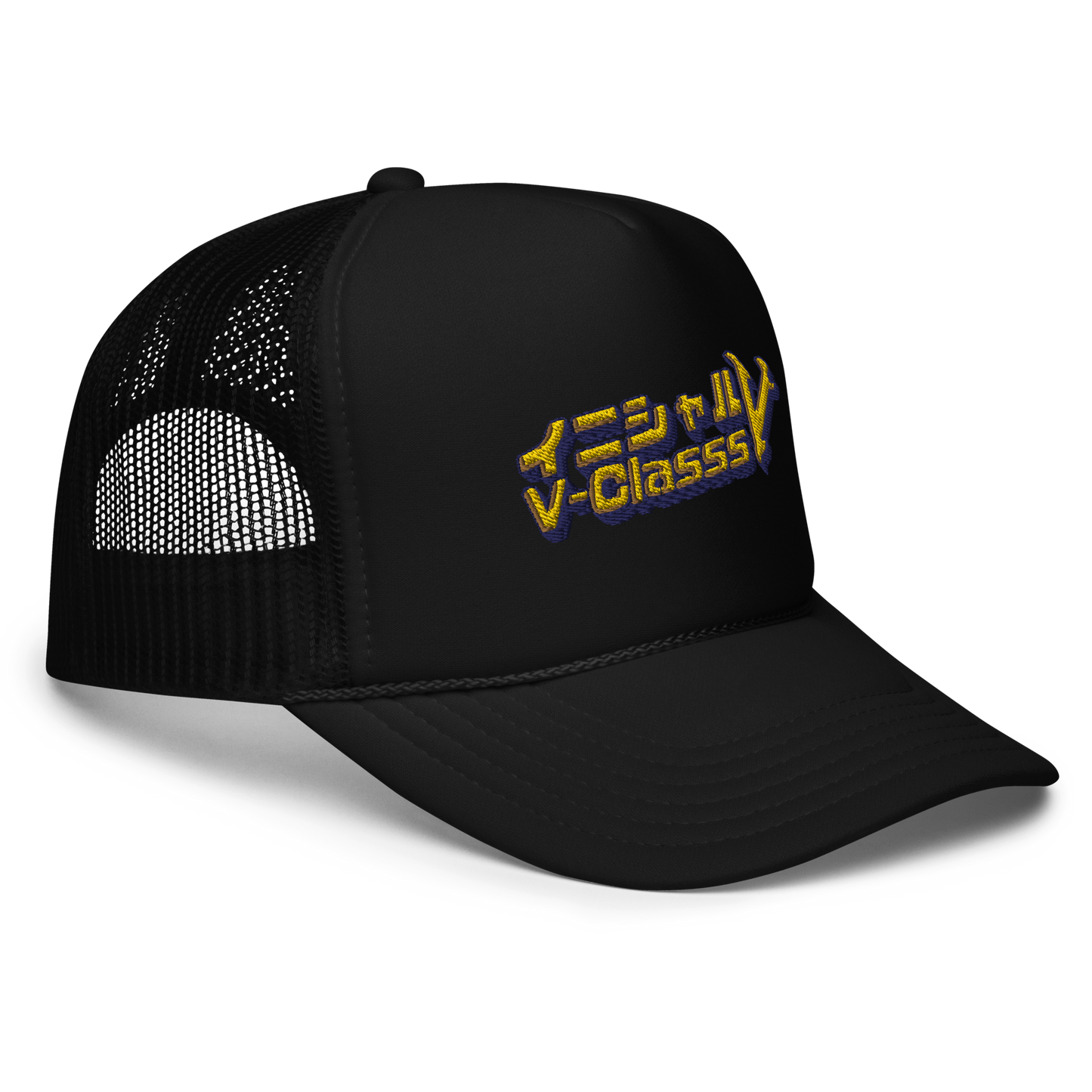 Villain - Classs X Initial - D (Initial - V) "Japanese style V-Classs" trucker hats